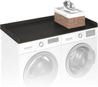 Furinno RAVEL Washer Dryer Countertop, Washer and Dryer Topper, with Edge Rails, Anti Slip Pads, 27.5 D x 54 W, for Laundry Room Organization and Storage, Espresso