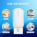 Flying Insect Trap & 5 Cartridges - Attracts and Traps Flying Insects Fruit Flies Mosquitoes - Compatible with ZEVOM364A Refill (1 Plug-in Base + 5 Cartridges)