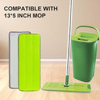 Replacement Microfiber Mop Pads for Libman Rinse 'n Wring Mop and Bucket System, Washable Reusable Wet & Dry Cleaning Refill Head for Multi-Surface Floor-12 Pack