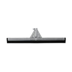 Rubbermaid Commercial Products Heavy-Duty Floor Squeegee, 22-inch Dual Moss, Silver/Metal, Heavy Duty Rubber Floor Scrubber for Bathroom/Garage/Tile
