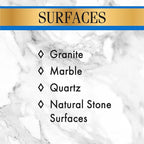 Stone Care International Daily Cleaner/Polish & Sealer Stone Care Kit for Granite, Quartz, Quartzite, Limestone Countertops - No residue, Superior Protection