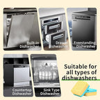 Dishwasher Cleaner and Deodorizer Tablets, Dishwasher Cleaning Tablets 24 Pack - Helps Remove Limescale & Odor, Prevents Buildup in Pipes, Safe for All Dishwashers, Lemon Scent - 12 Month Supply