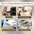 10 PCS No Scrub Oven Rack Cleaning Bags – Thickened Reusable Leak-Resistant PE Bags for Deep Soaking Grill Grates, Heavy-Duty Cleaning Bags for BBQ Grills,Metal Grates (19.6 × 27.5 in)