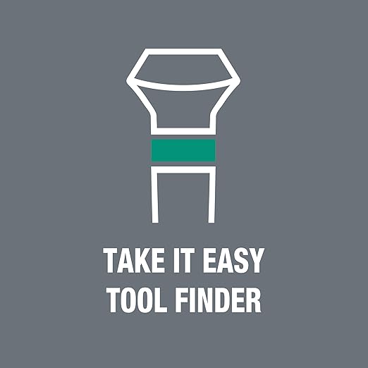 Wera 2035/6 Kraftform MicroSlotted/Phillips Electronics Screwdriver Set and Rack, 6-Piece