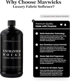 Mavwicks Fragrances - Luxury Scented Liquid Fabric Softener (Enchanted Rouge) 32 Oz – Crafted with Clean Ingredients – Reduces Static, and Softens Clothes – Safe for All Fabrics and Skin