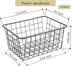 Wire Kitchen Storage Basket 5 Packs,Perfect Pantry Organization Accessories Baskets,Laundry Basket,Countertop Organization,Suitable for Kitchen,Bathroom,Bedroom,Tabletop,Rose gold