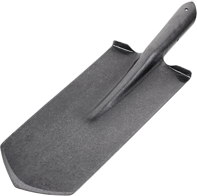 Heavy-Duty Manganese Steel Garden Spade and Narrow-Head Digging Shovel for Tree Planting and Soil Excavation with Sturdy Metal Handle for Lawn and Patio Gardening