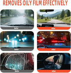 Q4 Glass Cleaner Guard, Multi‑surface Oil Film Cleaning Brush for Auto & Household 𝐆lass – Glass Cleaning Board, G𝐥ass Emulsion Cleaner, Q4 𝐆lass Guard, Oil Film Remover for Car Windshield (1pcs)