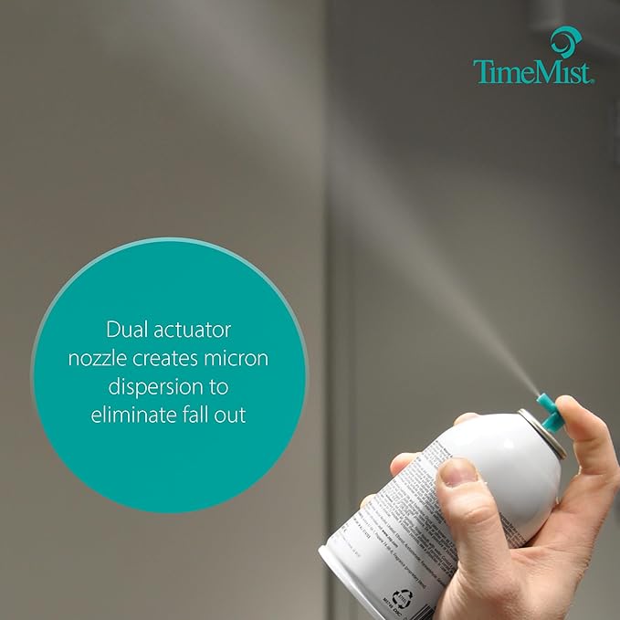 TimeMist Classic Metered Aerosol Fragrance Dispenser (Case of 6) + TimeMist Air Freshener Mixed Assortment Dispenser Refills