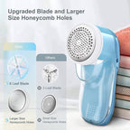 Fabric Shaver, Lint Remover for Clothes, Electric Lint Remover with 3 Replaceable Blades, Removes Fabric Pills, Rechargeable Sweater Defuzzer Pill Remover, Depiller Effectively Remove Pills, Lint