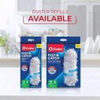 O-Cedar Flex & Catch Heavy Duty Dusting Kit with 15 Disposable Duster Refills | New & Improved Model | Extendable 3 Ft Handle with Stay-On Duster Hook | Traps 3X More Dust Than Feather Dusters