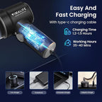 VIMALIFE 10000Pa Cordless Car Vacuum Cleaner & Air Duster, Powerful Handheld Auto Vacuum, 42000RPM Motor, LED Light, Type-C Fast Charge, Washable Filter, 5 Multi-Nozzles for Home, Car, Pet Hair, Black