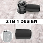 Fabric Shaver Electric Lint Remover Rechargeable Sweater Shaver Dual Protection Removable Bin Easy Remove Fuzz Lint Pills Bobbles (Black)