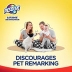 Resolve Urine Destroyer Steam Carpet Cleaner Solution – Concentrated Formula Urine Eliminator for Pet Stains & Odors,Safe for Bissell,Hoover & Rug Doctor,60 fl oz,(Pack of 4)