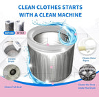 48-Pack Washing Machine Cleaner Tablets for the Front Load and Top Load Compatible Descaler Pods for Laundry Tub, Drum and Gasket Septic Safe, Fresh Scent