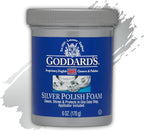 Goddard’s Silver Polish Foam – Silver Jewelry Cleaner for Antiques, Accessories, Ornaments & More – Silver Cleaner for Silverware Protection – Tarnish Remover for Jewelry w/Sponge Applicator (6 oz)
