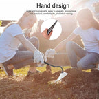 DOITOOL Triangle Hoe 12.4 Inch Manual Garden Cultivator with Sturdy Iron Head for Soil Digging Weeding and Manuring in Home Lawn and Farm Care
