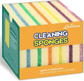 Scrub Sponge, Dual-Sided Temperature-Responsive Scrubber - Non-Scratch - Multipurpose Dish Sponges for Kitchens, Bathrooms, and Outdoor Use - 6 Pack