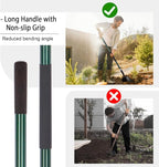 VNIMTI Heavy Duty Gardening Shovel, 56 Inch Round Blade with Fiberglass Handle (Green)