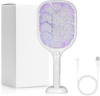 Lulant Electric Fly Swatter Racket,3000V Bug Zapper Racket,1800mA Battery Rechargeable Mosquito Killer, Type-C Rechargeable Base, Three-Layer Protective Safety Mesh for Indoor and Outdoor