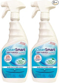 CleanSmart Daily Surface Cleaner and Pet-Safe Disinfectant, Kills 99.9% of Viruses, Bacteria, 23 ounce Bottle (Pack of 2)