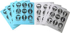 Skoy Cloth, 8-Pack Eco-Friendly and Reusable Swedish Dishcloth, for Kitchen and Household Use, Plastic-Free, Gray and Teal Color w/Hardware Design
