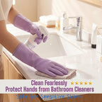 LIICHAAO 2-12 Pairs Gloves for cleaning bathroom,NO ODOR,Stay On Comfort Fit No Sweat No Stick