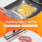 Wevac 6 Pack 11" x 16' and 8" x 16', Vacuum Sealer Bags Rolls for Food Saver, Weston, Commercial Grade, BPA Free, Heavy Duty, Great for vac storage, Meal Prep or Sous Vide