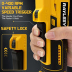 3/8" Cordless Ratchet Wrench for DEWALT 20V MAX Battery, 45 Ft-lbs(60 N.m) Power Electric Ratchet Tool Kit, Variable Speed Control, 7 Sockets, 1/4"Adapter & 3" Extension Bar (Tool Only)