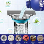 PIPE GEL Professional Drain Cleaner for Kitchen Sink, Strong Drain Opener, Unclog Shower Tub Drains, 300G, All Pipe Materials