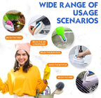 Lallisa 12 Pcs Scrub Brush for Cleaning with Handle Comfortable to Grip Heavy-Duty Flexible Stiff Bristles Scrubber Brushes Bulk for Shower Bathroom Carpet Kitchen Floor Tiles (Blue)
