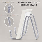 3 Pack 4.5inch YCLYC Picture Stands for Display, Silver Metal Plate Stands for Display - Decorative Plate Stand, Plate Holder Display Stand, Picture Frame Stand - Plate Display Stands for Picture Stand