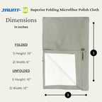 Silver Jewelry Cleaner - Multipurpose Homewood Metal Polish and Cleaner bundle with 1x Microfiber Cleaning Cloth Bundle - Stainless Steel Cleaner to Remove Tarnish & Restore Shine of Jewelry & More