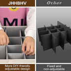 1 Pack Shoe Organizer for Closet, Adjustable Shoe Box Storage Containers, Large Foldable Shoe Bins with Clear Cover, Space Saving Shoes Holder with 4 Handles, Fits 12-24 Pairs, Beige