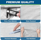 TICONN Mattress Bags for Moving, Heavy Duty King Mattress Cover Storage Bag with Full-Around Handle and Adjustable Buckles (Clear, King)