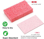 Cellulose Sponges,Heavy Duty Scrub Kitchen Sponge,Clean Tough Messes Without Scratching Sponges Kitchen Blue(6 Pack)