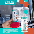 Gtechniq Marine Glass Polish for Boats, 8.5 fl oz | Fast-Acting Hydrophobic Formula Removes Minerals, Salt Deposits, Water Spots and Dirt from Glass and Plexiglass, Smear and Scratch-Free Finish
