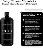 Laundry Liquid Detergent (Bel Air) - 32 Oz Laundry Perfume Bottle for Men & Women, Stain & Odor Remover, Deep Clean, Long-Lasting Fragrance and Freshness for All Fabrics