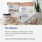 THE CLEAN PEOPLE Liquid Dish Soap - Clean, Simple Ingredients - Extra Scrubbing Power (Lemon Verbena Scent) 12 fl. oz (6 Pack)
