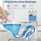 2PCS Wild Tornado Pipe Dredge, Wild Tornado Sink and Drain Cleaner, Drain Cleaner Powder for Kitchen Toilet Pipeline Quick Cleaning Tool (2, A)