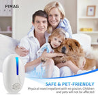 2025 Upgraded Ultrasonic Repellent Indoor, Mouse Traps Insert Plug in, Pest Control Repellent Ant,Roach,Rodent, Mouse, Bugs, Mosquito, Spider, for Home, Office, Warehouse 6 Packs