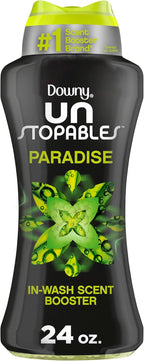 Downy Unstopables In Wash Scent Booster Beads, Paradise Scent, 24 oz, Laundry Beads for Odor Protection, Downy Scent Booster Beads, Laundry Scent Boosters