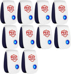 Ultrasonic Pest Repellent, Electronic Pest Control Insect Repeller for Bugs, Mosquito, Roach, Rodent, Spider Mouse Repellent Pest Control Device for Home Car (10p)