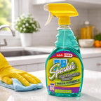 Sparkle Glass & Window Cleaner Spray, VOC-Free Eco Formula, Streak-Free Finish for Windows & Mirrors, 33.8 fl oz (Pack of 6)