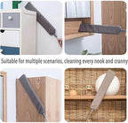 Retractable Gap Dust Cleaner Flat Duster for Under Appliances Household Cleaning Tools for Cleaning Under Appliances Furniture Couch Fridge 55.12icnh Gray