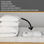 SpaceAid 20 Pack Vacuum Storage Bags, Space Saver Sealer Compression Bags for Comforters, Blankets, Pillows, Bedding, Clothes (4 Jumbo/4 Large/4 Medium/4 Small/4 Roll)