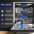 Dishwasher Cleaner and Deodorizer Tablet - 6 Tablets Deep Cleaning Descaler for Dishwasher Machine - Remove Limescale