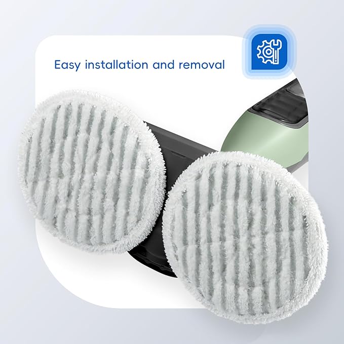 8 Pack Steam Mop Replacement Pads for Shark S8001 S7001 S7201 S7000AMZ S8201 Steam and Scrub Mop Pads Repeatedly Washed for All Floors Cleaning