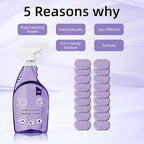 Oven Cleaner Spray with 18 Concentrated Tablets - Powerful Degreaser for Stovetop, Grill, Kitchen Grease, Bathroom, Multi-Surface Cleaning, Safe & No Harsh Fumes (Upgraded Formula)