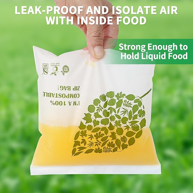 Sandwich Freezer Bags Small Food Storage Bag Sealable zipper Bag for Work - 25 Count